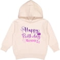 thumbnail image 2 of Inktastic Purple Happy Birthday Mommy Toddler Hoodie, 2 of 4