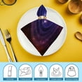 thumbnail image 6 of FANNA Black Hole Planet Space Cloth Napkins for Hotel Home Banquet Atmosphere Embellishment Polyester Home Decor Gift 2 PCS, 6 of 7