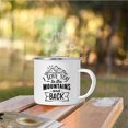 thumbnail image 4 of Taza esmaltada, taza de café gruesa Vintage para acampar, regalo divertido para oficina, hogar, al aire libre, 4 of 7