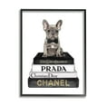 thumbnail image 5 of Amanda Greenwood French Bulldog Pet Fashion Apparel Bookstack 16" x 20" Framed Painting Art Prints by Stupell Home Décor, 5 of 5
