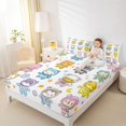 thumbnail image 4 of Castle Fairy Cartoon Bear Astronaut Twin Sheet Sets,Kawaii Galaxy Stars Print Bedding, 4 of 7
