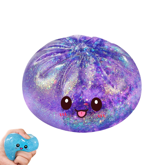 2026 New Sugar Glitter Dumpling Squishy, Viral Bao Bun Squishies Dumling, Handheld squeeze toy, stress ball sensory fidget toys, desktop decor novelty kids gifts B-1PC