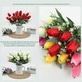 thumbnail image 4 of Simulated Tulip Bouquet Artificial Tulips Flowers Wedding Bouquets With Ribbons Decor Wedding Centerpieces Decoration, 4 of 5