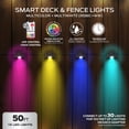 thumbnail image 5 of Monster Smart 100ft RGBIC+WW Multicolor Deck & Fence Lights, LED, Wi-Fi Control, 5 of 9