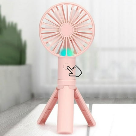 

GEjnmdty Foldable USB Cooling Fan 3-gear Adjustment Handheld Cooler Fan (Milk Tea Pink)