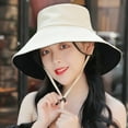 thumbnail image 5 of Mightlink Dual Side Women Fashion Outdoor Anti-UV Large Brim Fisherman Hat Bucket Cap, 5 of 7