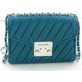 thumbnail image 6 of Michael Kors Rose Quilted Small Shoulder Flap Crossbody Bag Lagoon Velvet, 6 of 7