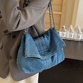 thumbnail image 5 of Farcauo Denim Purse for Women Jean Shoulder Bag Trendy Denim Crossbody Bags Light Blue Tote Bag, 5 of 7
