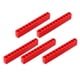 thumbnail image 1 of 5 piezas de soporte organizador de puntas de destornillador de 6 ángulos, bloque de enchufe de plástico de 6/12 orificios Rojo de 12 hoyos, 1 of 6