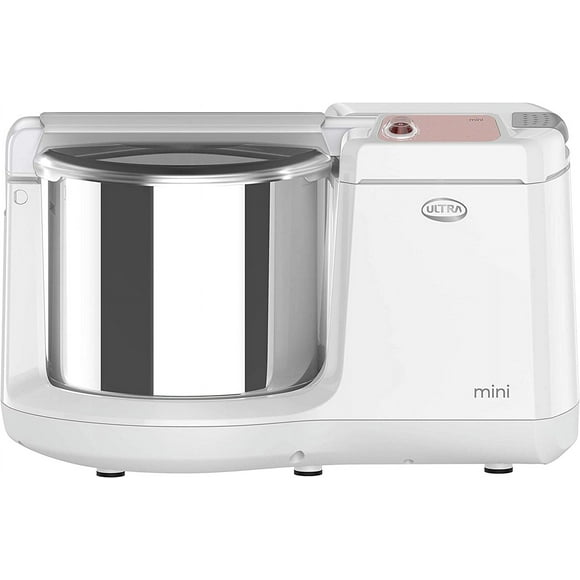 ULTRA Mini Table Top 1.25L Wet Grinder with Atta Kneader, 110-volt (New Model), white