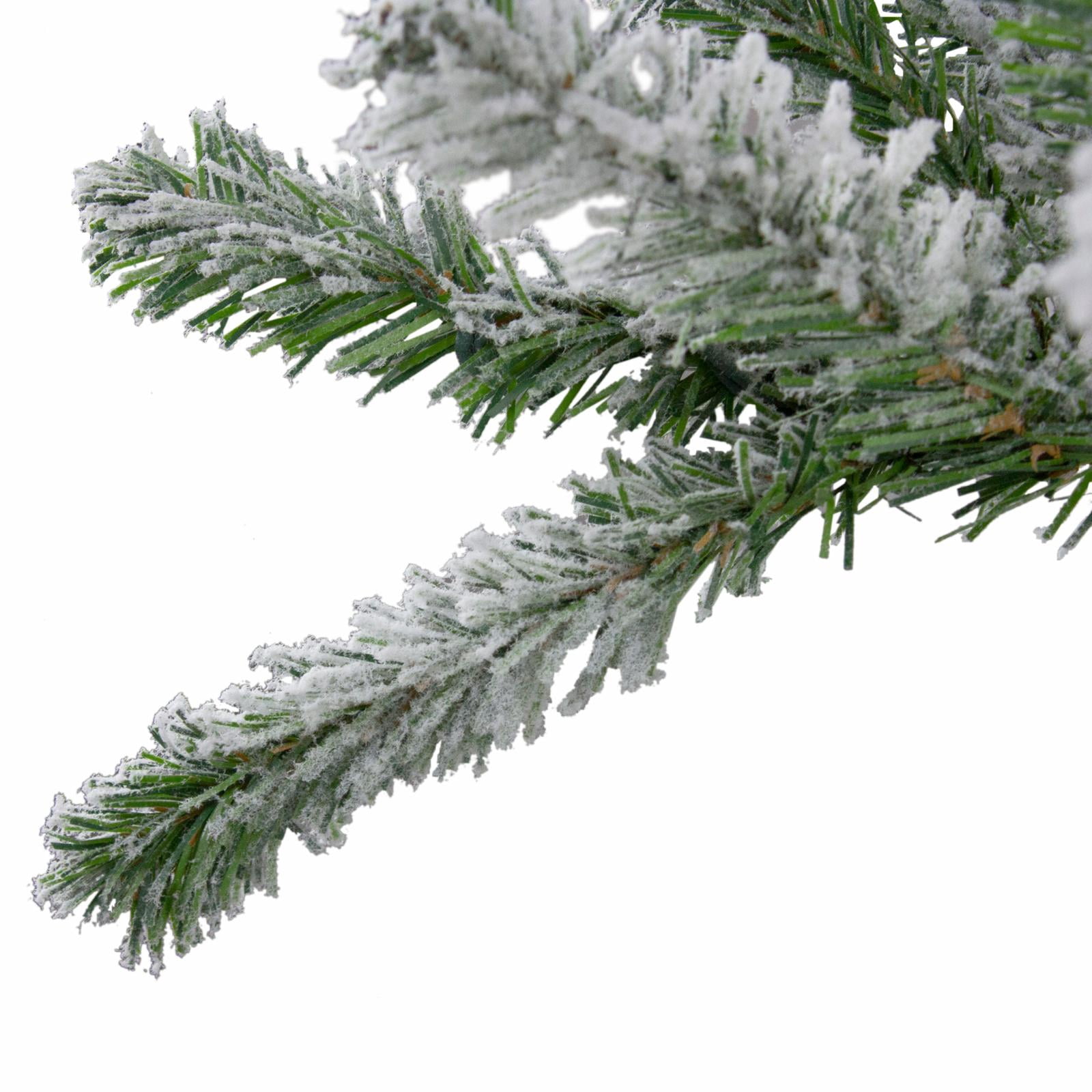 Northlight Set of 3 Slim Flocked Alpine Artificial Christmas Trees