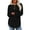 Black, variant on Womens Long Sleeve Sweaters Loose Fit Dressy Casual Button Sweater Crew Neck Pullover Basic Sweaters for Women 2025