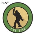 thumbnail image 2 of Bigfoot I've Seen 3.5" Iron On Or Sew On Embroidered Fabric Badge Patch Unexplained Mysteries Iconic Series, 2 of 2