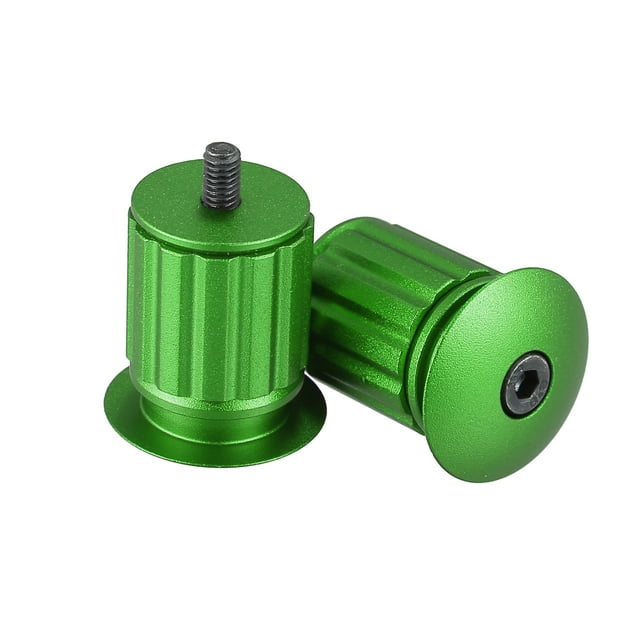 Tapones Para Extremos De Manillar Unique Bargains Aluminio Aleación 17,5-22mm Verde