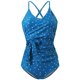 thumbnail image 3 of Gibobby Traje de baño completo mujer Trajes de baño divididos para mujer, traje de baño Sexy ajustado para mujer, traje de baño elegante a la , traje de (Azul,M), 3 of 5