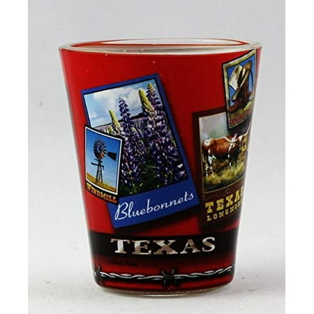 

Texas Poster Art Shot Glass rtp
