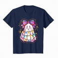 thumbnail image 6 of Towmus Halloween Shirt Women Oversized Sequin Ghost Graphic Tshirt Fall Short Sleeve Tee Tops, 6 of 7