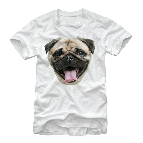 Men's Lost Gods Pug Time  Graphic Tee White 2X Large