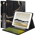thumbnail image 1 of Funda con teclado FUWANG para iPad 9ª, 8ª generación, 10,2 pulgadas, 1 of 9