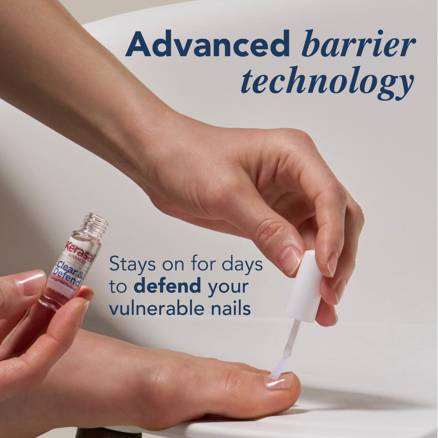 (4 pack) Kerasal Advanced Clear & Defend Fungal Nail Renewal –Better-Looking Nails after 1 Use, Apply 2x Weekly, 0.13 fl oz | HSA/FSA Eligible