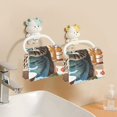 thumbnail image 6 of Striped Cat Washing Dishes Kitchen Cloth Dish Towels for Drying Washing Absorbent Dish Rags Reusable soft kitchen dishcloth set 6 Pack, 6 of 9
