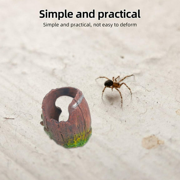 Minkissy Multicolor ABS Reptile Hideout Cave for Small Animals, Breeding, Feeding, and Ventilation Habitat Accessory