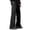 a01Black, variant on Mens Side Zipper Slit Bootcut Pants Lightweight Elastic Waist Wide Leg Casual Athletic Joggers Trousers Brown XXXL