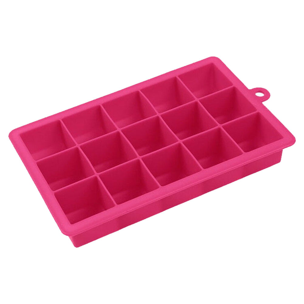 Popular 15 Grid Creative Ice Cube Mold Square Shape Silicone Ice Tray Maker