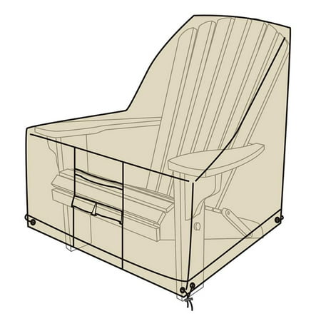 Deluxe Outdoor Adirondack Chair Cover, Sand
