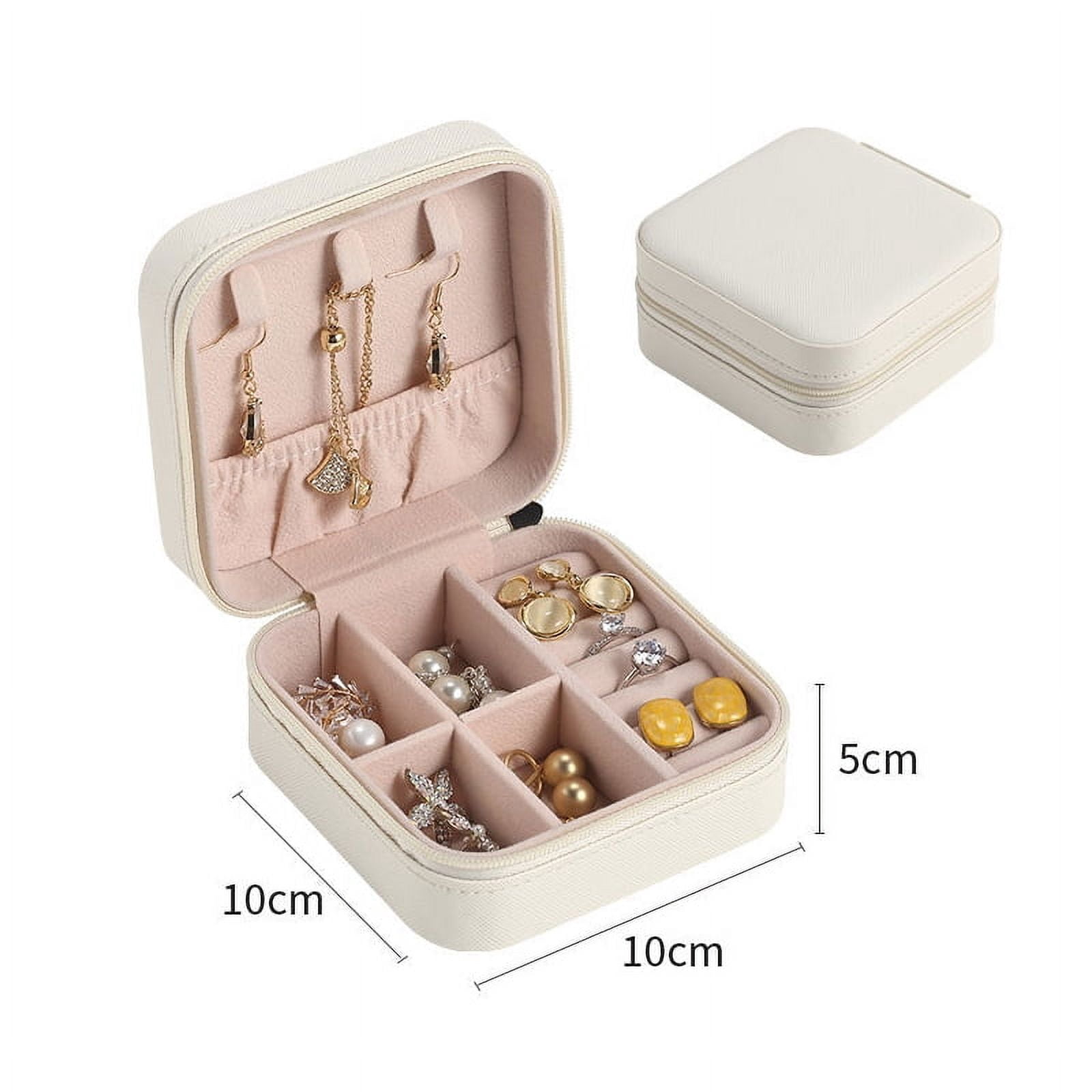 Double-layer Wooden Jewlery Box Ring Box Jewelry Boxes and Packaging with PU Leather Jewelry Storage Organizer and Makeup Case