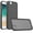Black, variant on For iPhone 17E / 16E / SE4 Polished Oil Thick Acrylic Metal Button Hybrid Case Cover - Light Pink