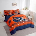 thumbnail image 3 of jejeloiu American Rugby City 7-Piece Twin Bedding Sets,Football Game Gaming Bedding Comforter Set For Ball Lover Reversible, 3 of 8