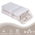 thumbnail image 2 of Toallas de mano Ruvy Home Basics de algodón turco, juego de 2 unidades, color beige, 2 of 7