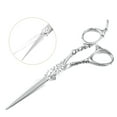 thumbnail image 3 of Unique Bargains Hair Cutting Scissors Stainless Steel Razor Hair Trimming Scissors 6.9Inches Long Silver Tone, 3 of 7