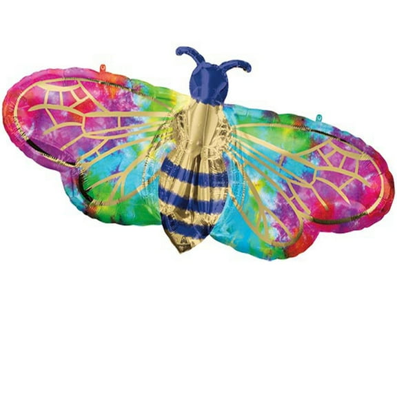 Dye Bee Butterfly 39 Inch Foil Mylar Balloon [40812]