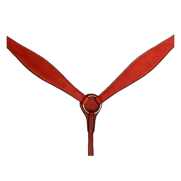 HILASON Western Horse Breast Collar Tack Genuine American Leather Plain Mahogany