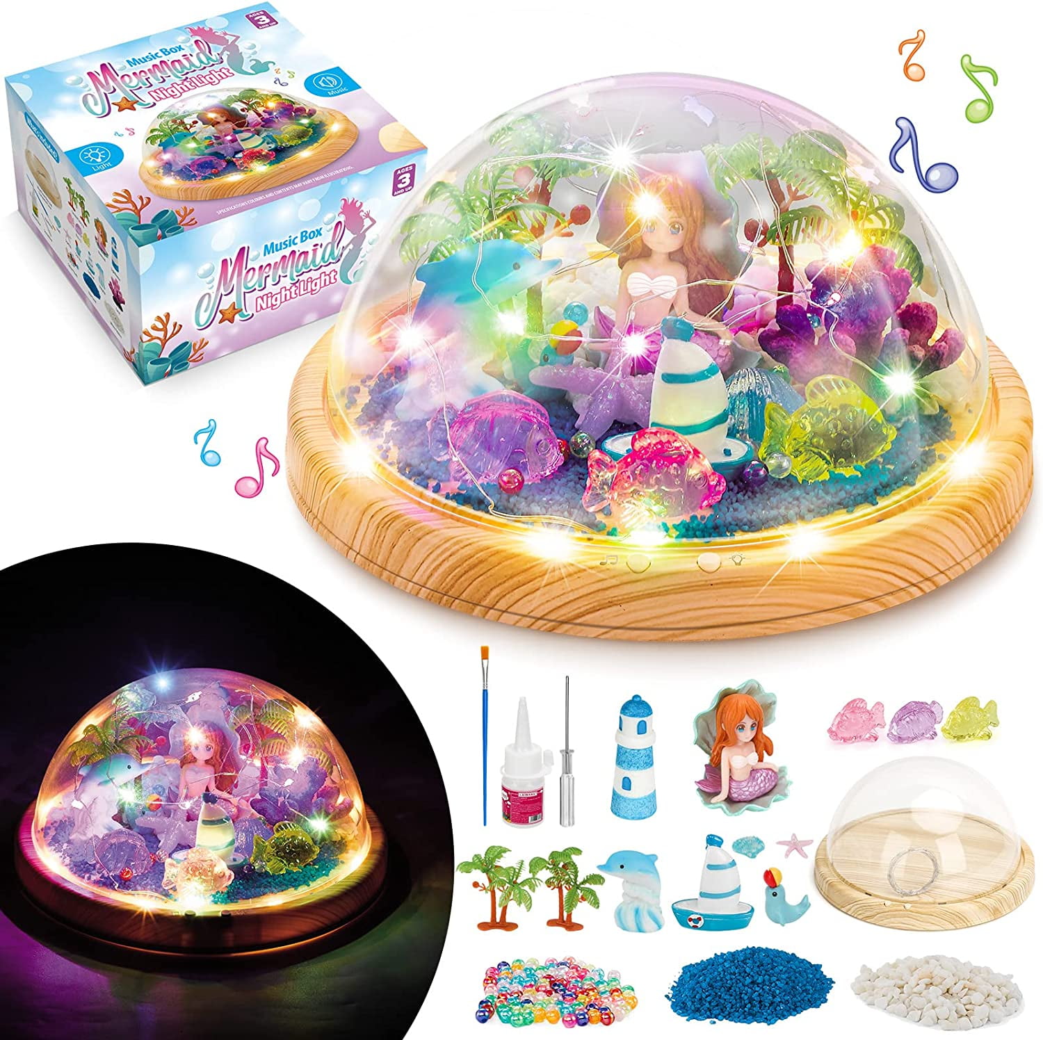 Kids Girls Toys Kit Gifts for 5YearOld Mermaid Crafts Set Kits for