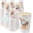 Coffee, variant on 180 Pack 12 oz Disposable Paper Coffee Cups, Leakproof Hot and Cold Beverage Cups, Eco-Friendly Single-Use Drinkware for Parties and Offices