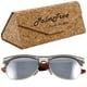 thumbnail image 1 of Anteojo de Sol Polarizados VentDepot Grand Tour Polarized Silver Policarbonato Madera de Cebra UV400, 1 of 1