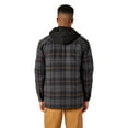 thumbnail image 2 of Dickies Men's Water Repellent Flannel Hooded Shirt Jacket | Quilted Lined Work Jacket with Fleece Hood & Hand Warmer Pockets, 2 of 3