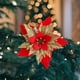 thumbnail image 5 of onlyliua Ofertas de Navidad Simulación de Flores de Navidad Accesorios para Coronas Navideñas Decoración para Árboles de Navidad Flor de Navidad Doble, 5 of 6