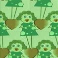 thumbnail image 1 of Ahgly Company Machine Washable Indoor Square Transitional Dark Lime Green Area Rugs, 6' Square, 1 of 7