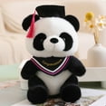 thumbnail image 4 of ETHKIA Graduation Memorial Plush Toy, Doctor Bow Panda Doll, PP Cotton Material, Cute Design, Graduation Gift & Decoration Hot Pink, 4 of 7