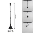 thumbnail image 3 of FSLiving J-Type Track Pendant Lights with Adjustable Arm, Vinatge Design Black Metal Shade DIY Lighting for Farmhouse Sloping Ceiling Decor (Ceiling Track & Bulb are Sold Separately) - 1 Light, 3 of 8