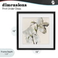 thumbnail image 4 of Stupell Industries Shabby Chic Irises Soft Beige Black Framed Print Under Glass, 13 x 13, by Lanie Loreth, 4 of 8