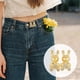 thumbnail image 4 of 10 pares, 5 colores, ajustadores de cintura para pantalones, broches de conejo para jeans, hebillas decorativas desmontables para la cintura, clips ajustables para pantalones., 4 of 7