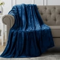 thumbnail image 1 of Manta polar Utopia Bedding, manta de franela, color azul marino, XL, 300 g/m², 1 of 9