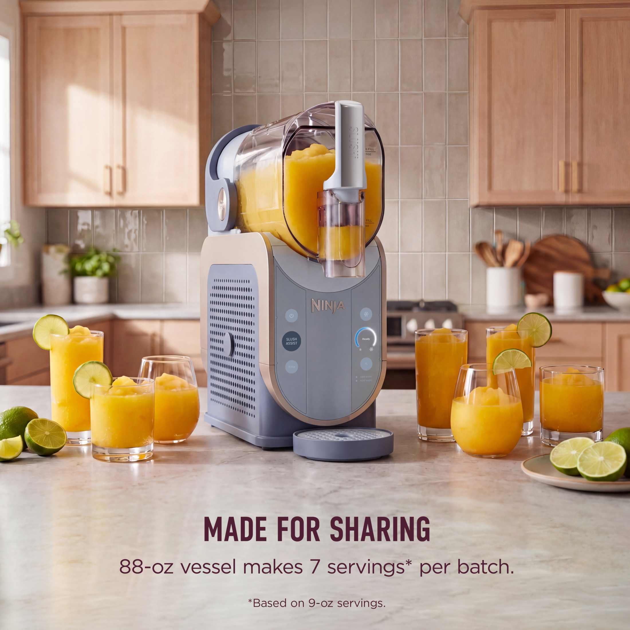 Ninja SLUSHi Smart Frozen Drink Maker, SlushAssist Technology, FS351BL Light Blue