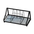 thumbnail image 3 of Soporte para cepillo de dientes eléctrico, bandeja para fregadero, soporte organizador, accesorios de baño Negro, 3 of 9