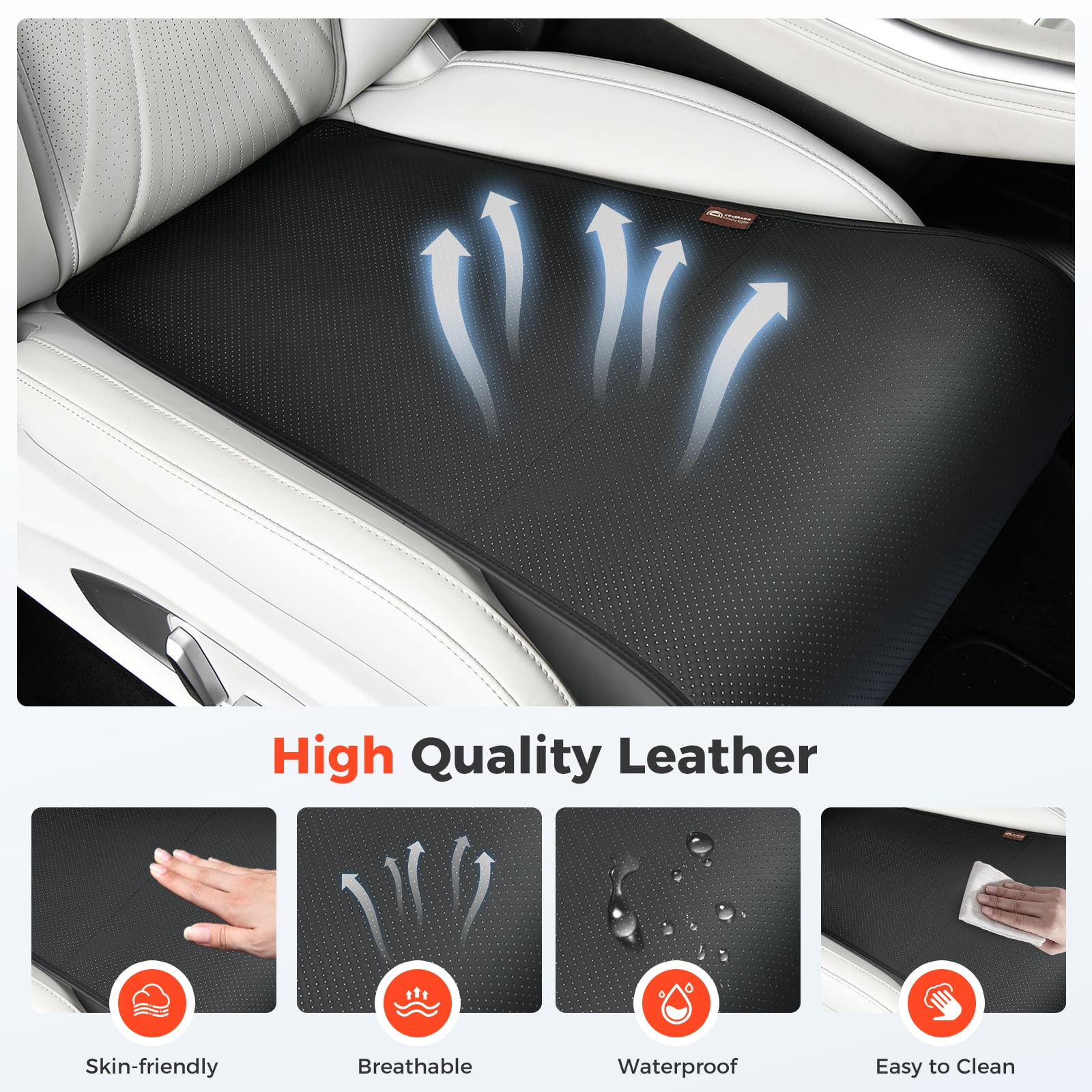 Coverado Car Seat Leg Extender for Car Seats&Office Chairs, Ergonomic Support Cushion for Multi-Scene Use, Universal Leg Support Cushion, Black